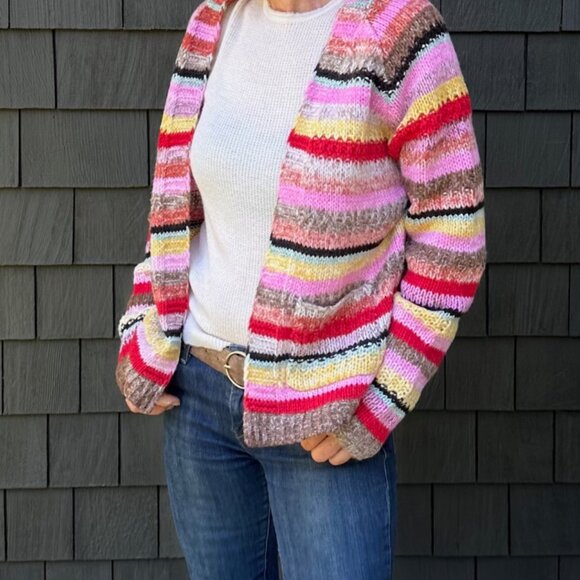 A Handmade Knit Cardigan Sweater - Picture 1 of 6